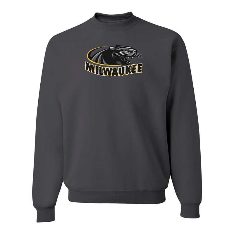 Men's Wisconsin Milwaukee Panthers JERZEES NuBlend Crewneck Sweatshirt